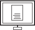 Icon showing a document